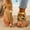 Gold, variant on Women's Toe Post Thong Sandals Open Toe Ankle Strap Dressy Flat Sandals Gold 5.5(36)