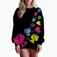 thumbnail image 1 of Sudadera con estampado de Hello Kitty para mujer, sudadera con capucha para mujer de High Street, ropa con estampado Y2K, suéter informal de cuello redondo, 1 of 1