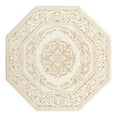 thumbnail image 2 of Unique Loom Hermitage Collection Area Rug - Malachite (5' 3" Octagon Snow White/Beige), 2 of 6