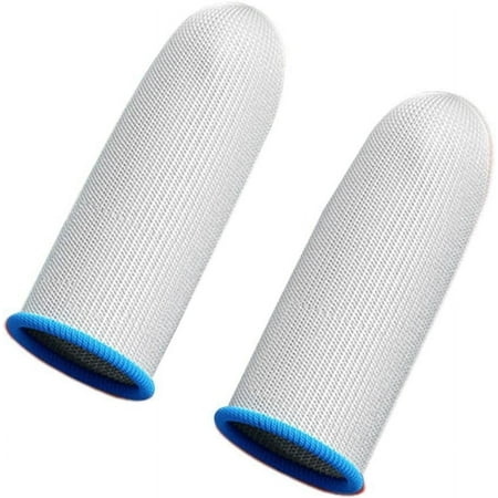 1 Pair Mobile Phone Games Gaming Finger Breathable Finger Cover Sweatproof Sleeves Mob Slip forFingertip