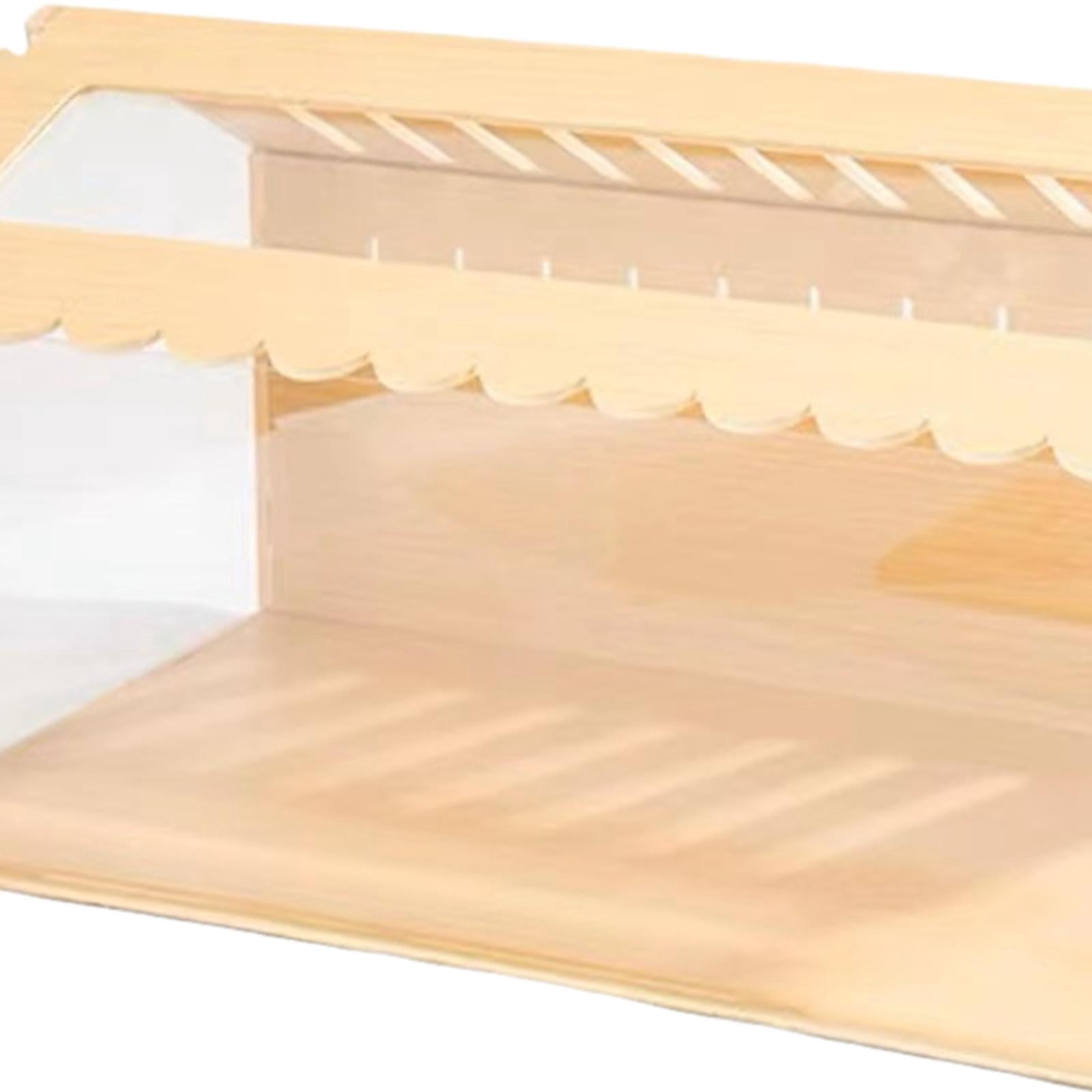 Tooyful Hamster Habitat Nesting Habitat Exercise Toy Durable Activity Platform Tunnel Exploring Toys Wood Playground for Hedgehog Guinea Pig 60x29x32CM