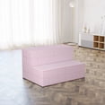 thumbnail image 4 of Picnic Foldable Mattress, Basic Picnic Gingham Check, 74.8" x 35.4", Pale Pink White, by Ambesonne, 4 of 6