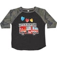 thumbnail image 3 of Inktastic Valentine's Day Fire Truck with Hearts Boys or Girls Toddler T-Shirt, 3 of 5
