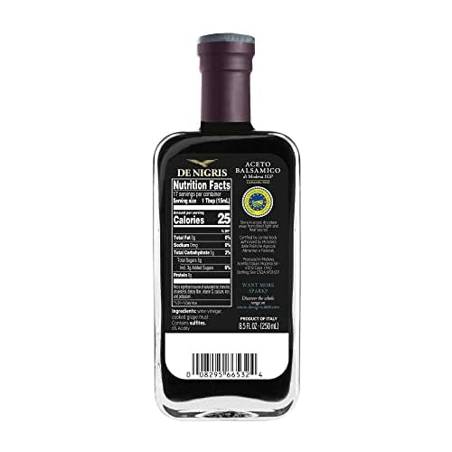 De Nigris balsamic vinegar of Modena Excellence Line Silver Eagle, 8.5 fl oz (250 ml)