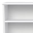 thumbnail image 4 of Simpli Home Draper 30 inch x 64 inch Solid Wood Mid Century Modern Low Bookcase in White, 4 of 12