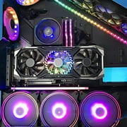 PCI-E PC Graphics Cards Vertically kickstand base Vertical GPU Bracket Holder with LED 12V 4pin RX