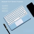 thumbnail image 2 of Teclado inalámbrico Bluetooth español con panel táctil hebreo coreano para IPad Pro Air para Xiaomi Huawei Android Windows Tablet teclado, 2 of 5