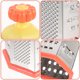 thumbnail image 5 of unbranded Rallador Multifuncional De Cocina En Acero Inoxidable Con 6 Caras Para Verduras Decorativo, 5 of 6