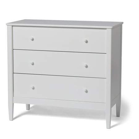 Little Seeds Clover 3-Drawer Dresser, True White