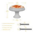 thumbnail image 5 of Maple Leaf Fluorescent Drawer Pulls with Screws: Round 4-Pack Glow-in-the-Dark Knobs for Kitchen Cabinets, Wardrobes, Dressers - Stylish Kitchen Hardware and Drawer Decor, 5 of 6