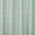 thumbnail image 4 of Chezmoi Collection 4-Piece Tranquil Floral Window Curtain Set with Sheer Backing, Soft Green White Floral Printed Microfiber, 120 inch x 84 inch, 4 of 9