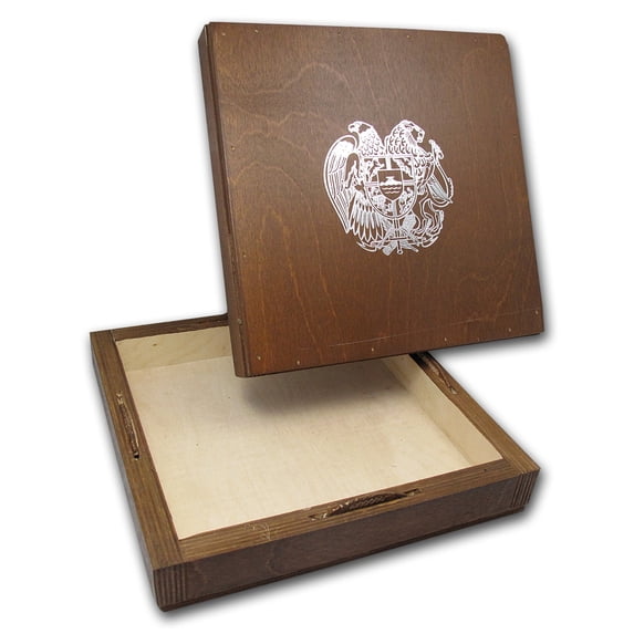 Empty 1 oz Silver Armenia 500 Drams Noah?s Ark 500 Coin Box