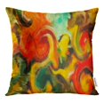 thumbnail image 1 of BOSDECO Digital Abstract Pattern Modern Futuristic Contemporary Painting Wall Oil on Pillow Case Pillow Cover 20x20 inch, 1 of 1