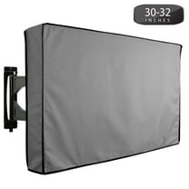 Outdoor TV Cover 30" to 32" Inches Universal Weatherproof Protector - Grey