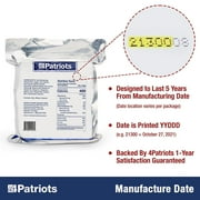 4Patriots Emergency Food Bars: Non-Perishable S.O.S Rations Designed to Last 5 Years - 3,600 Total Calories - 1 Pack of 9 Lemon-Flavored Survival Bars for Emergencies, Camping, or Hiking