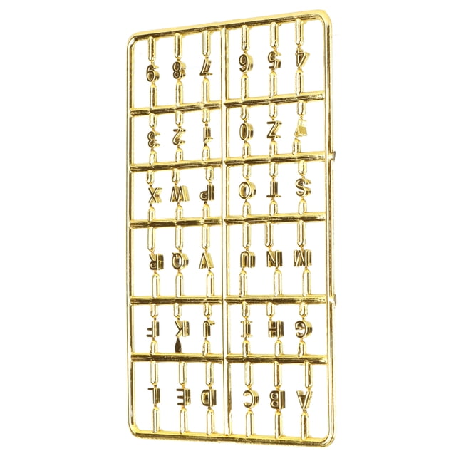 Juego de números y letras para casa de muñecas, accesorio para muebles de puerta delantera en miniatura, bricolaje, 1/12