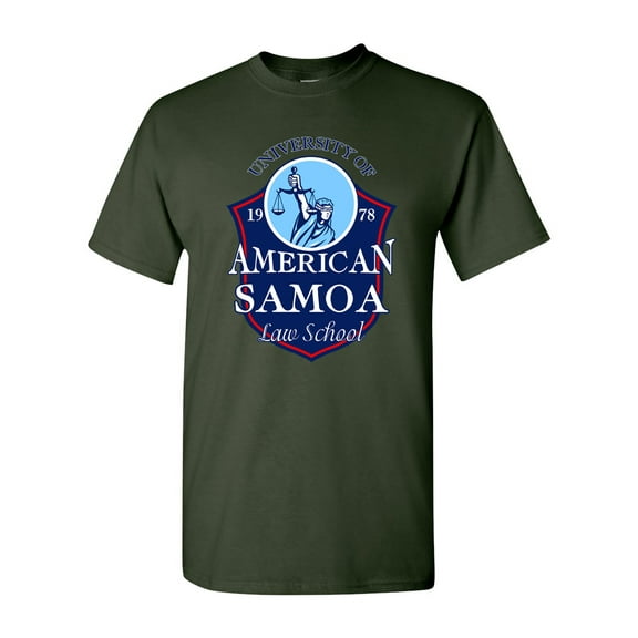 University of American Samoa Law School Funny Parody DT Adult T-Shirt Tee