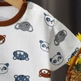 thumbnail image 5 of Kogui Toddler Shirt Toddler Boy Shirts Summer Short Sleeve T-Shirts Cotton Casual Graphic Crewneck Top Tees 6 8 Months (Brown,6-8 Months), 5 of 8