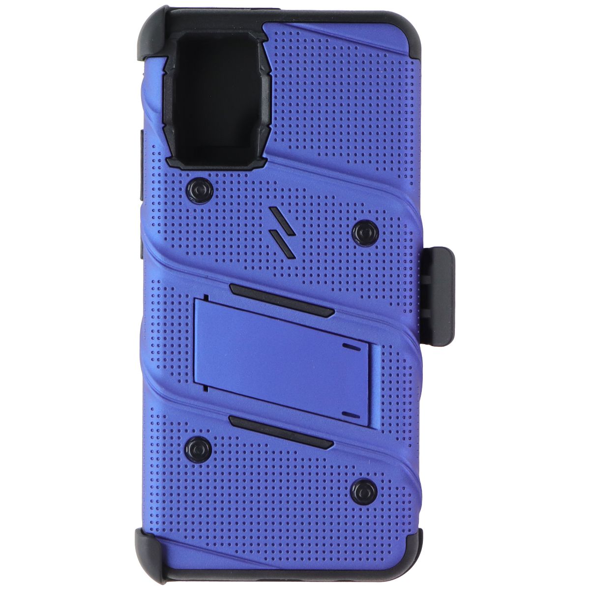 ZIZO BOLT Series for Galaxy A02s Case with Screen Protector Kickstand Holster Lanyard - Blue & Black