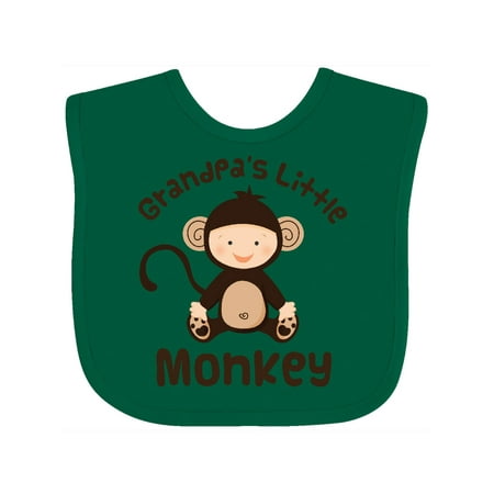 

Inktastic Grandpas Little Monkey Gift Baby Boy or Baby Girl Bib