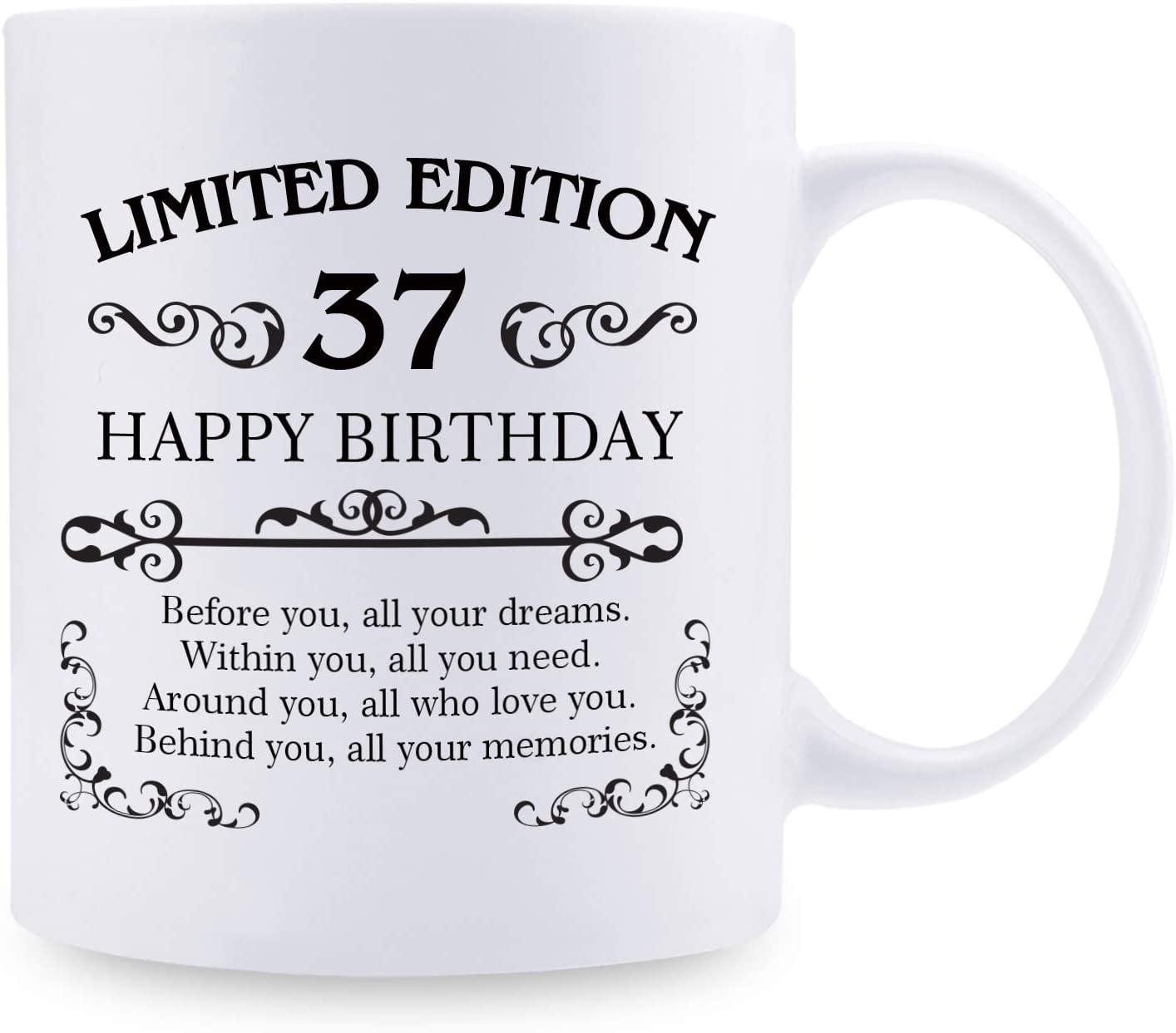 37 Birthday Gift 37 Years Old 37th Birthday Mug I Am 36 Plus 1 as Middle  Finger Gift for Age 37 Just Turned 37 