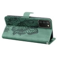 thumbnail image 6 of Feishell Wallet Case For Samsung A03S, Magnetic Folio Card Slots Holder Kickstand Premium PU Leather Butterfly Patterned Embossed with Wrist Strap Cover For Samsung Galaxy A03S, Green, 6 of 13