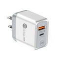 thumbnail image 1 of MesaSe Mini Portable 2 Ports USB PD20W Fast Charging Phone Quick Charger EU/US/UK Plug, 1 of 10