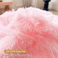 thumbnail image 6 of XeGe Faux Fur Comfy Bean Bag Cover for Living Room(No Filler), Fluffy Stuffed Animal Storage Bean Bag Chair Cover Home Decor, Furry Fuzzy Big Gaming Beanbag Cover Adults Kids Girls, Anti-slip, Pink, 6 of 6