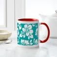 thumbnail image 6 of CafePress - Turquoise Hawaiian Hibiscus Mugs - 11 oz Ceramic Mug - Novelty Coffee Tea Cup, 6 of 6