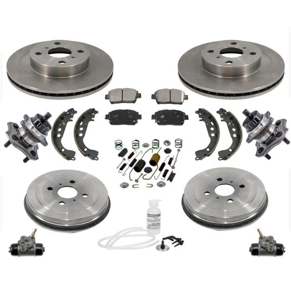 Brake Rotors & Ceramic Brake Pads Drums Shoes Cyl Hubs Fits 2004-2006 Scion xB