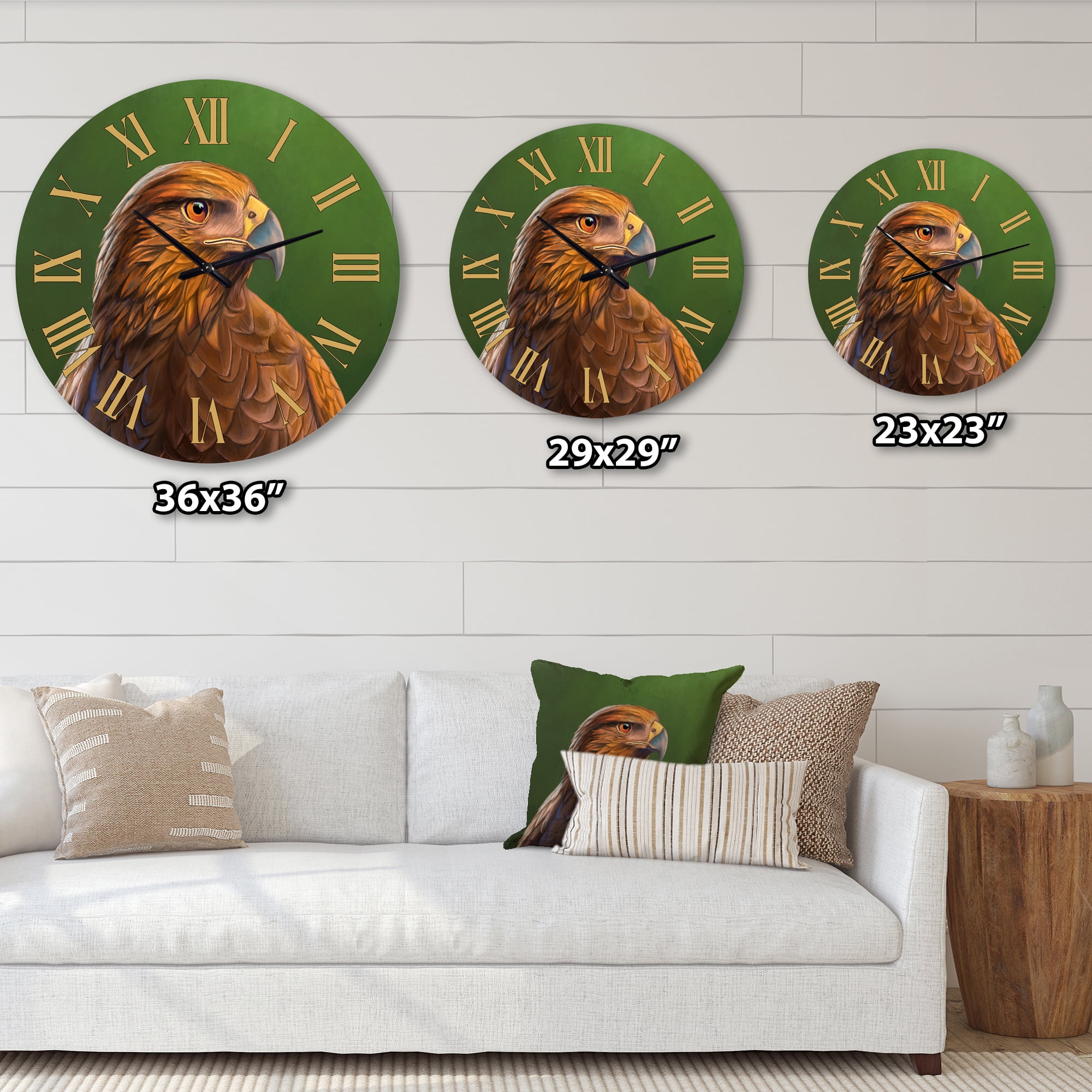 Designart 1 in Quartz Traditional Wall Clock