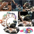 thumbnail image 6 of BLEEUS 7Chakra Tree Backflow Healing Crystal Stone Money Tree Incense Home Supplies (Curved), 6 of 10