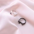 thumbnail image 4 of Anillos de acero inoxidable negro plata a juego Yin Yang Tai Chi para hombres mujeres/mejor amigo/novia/novio, 4 of 5