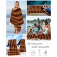 thumbnail image 5 of Farm Buffalo Plaid Beach Towels Oversized Super Absorbent, Orange Black Checkered Lightweight Bath Towel Quick Dry Sets For Bathroom/Pool/Rv Camping/Beach Play/Gym Room/Picnic 35"x70", 5 of 8