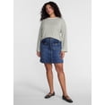 thumbnail image 2 of Terra & Sky Women's Plus Striped Tee with Long Sleeves, Sizes 0X-5X, 2 of 5