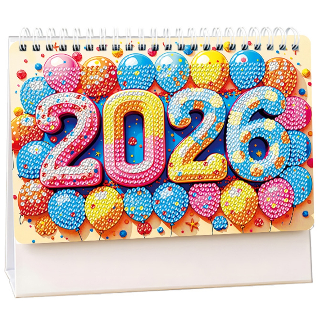 Glittering 2026 Calendar Friendly Craft Modern Home Office Decoration Organizer