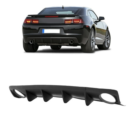 KOJEM Rear Bumper Diffuser Compatible with 2010-2013 Chevy Chevrolet Camaro All Models Rear Lower Bumper Lip Splitter Valance Bumper Spoiler