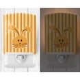 thumbnail image 2 of Rabbit on Stripes Ceramic Night Light, 2 of 2