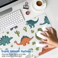 thumbnail image 4 of Long Mouse Pads for Desk,Dinosaur and Cactus Pattern Desk Mats on Top Of Desks, Desk Mouse Pad Extra Large with 3mm Non-Slip Base and Stitched Edge for Gaming,Office,Work,Home 31.5"x11.8", 4 of 6