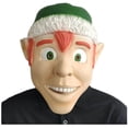thumbnail image 1 of Disfraz de cosplay de látex con casco de elfo navideño, 1 of 3