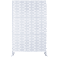 thumbnail image 4 of Tcbosik Metal Privacy Screen, 76"H x 48"W Outdoor Freestanding Decorative Privacy Fence for Patio Lawn Deck, White, 4 of 8