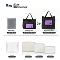 thumbnail image 4 of Nicetravel 8-Piece Hardside Luggage Set, Lightweight Suitcase with TSA Lock & Expandable Travel Tote Bag and Packing Cube, Purple, 4 of 10