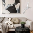 thumbnail image 3 of Americana Flying Sea Gull Wall Sculpture, Handcrafted, Cast of Fine Silver Aluminum, 18 1/2 Inches (47 cm) Long, 7 1/8" (18 cm) Wide, 3 of 6