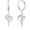 hoop-sl, variant on 14K Gold Plated Cross Drop Dangle Earrings for Women - Trendy Dainty Huggie Hoop Earrings Dangling Religious Ornament Jewelry