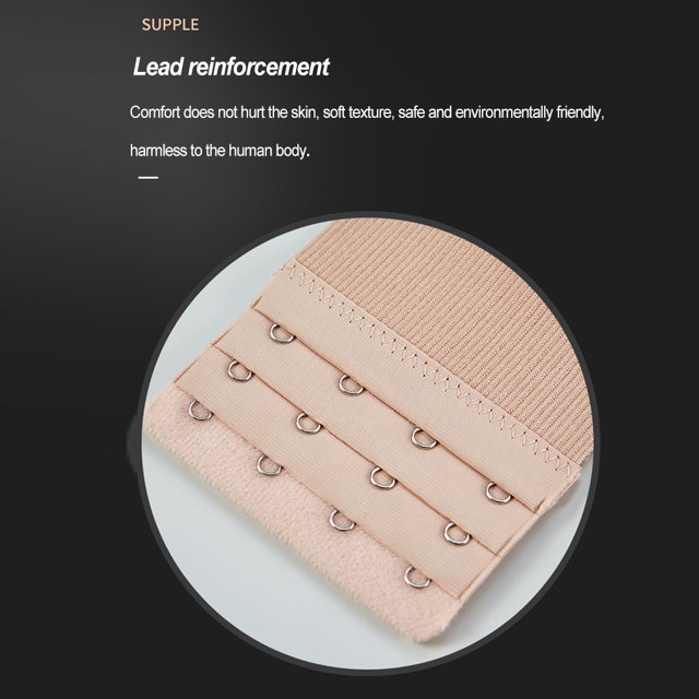 Extension Strap Bra Extenders Breathable 3 Elastic Back Rows 4 Hooks Adjustable Brassiere Accessories Clips Replacement Intimates light flesh