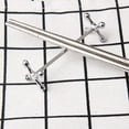 thumbnail image 4 of Ensemble de 6 Baguettes en Acier Inoxydable pour Cuillères, Fourchettes, Couteaux, Support en Métal pour Décoration de Table (Argent), 4 of 5