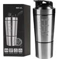 thumbnail image 1 of 700ml + 200ml Stainless Steel Protein Shaker With Stirring Ball Durable Motion, 1 of 5