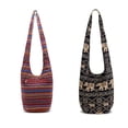 thumbnail image 3 of Qarigey Bolso de mano con estampado informal de gran capacidad para mujeres y adolescentes, bolso de hombro tipo cubo, viaje, playa, vacaciones, fiesta, Bolsas de mensajero y de hombro Rojo Qarigey AP012143-01, 3 of 6