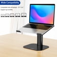 thumbnail image 3 of LSX Aluminum Laptop Stand Ergonomic Adjustable Notebook Stand Riser Holder Computer Stand Compatible with Air Pro Dell HP Lenovo More .Laptops (), 3 of 9