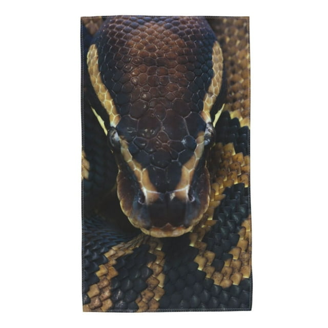 Balery Ball Phyton Snake Toalla de Microfibra Premium con Estampado – 27.5x16 pulgadas, Alta Absorción, Suave y Aterciopelada, Secado Rápido